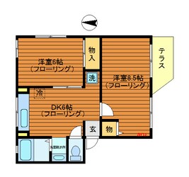 吉祥寺駅 バス10分  関町南下車：停歩3分 1階の物件間取画像